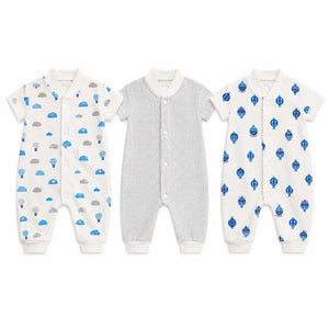Pack of 3 Baby Romper – Summer Interlock Fabric (0-3 Months)