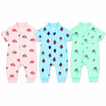 Pack of 3 Baby Romper – Summer Interlock Fabric (0-3 Months)