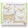 10 Pcs Newborn Baby Starter Set in Cream with Soft Interlock Cotton for 0 to 3 Months