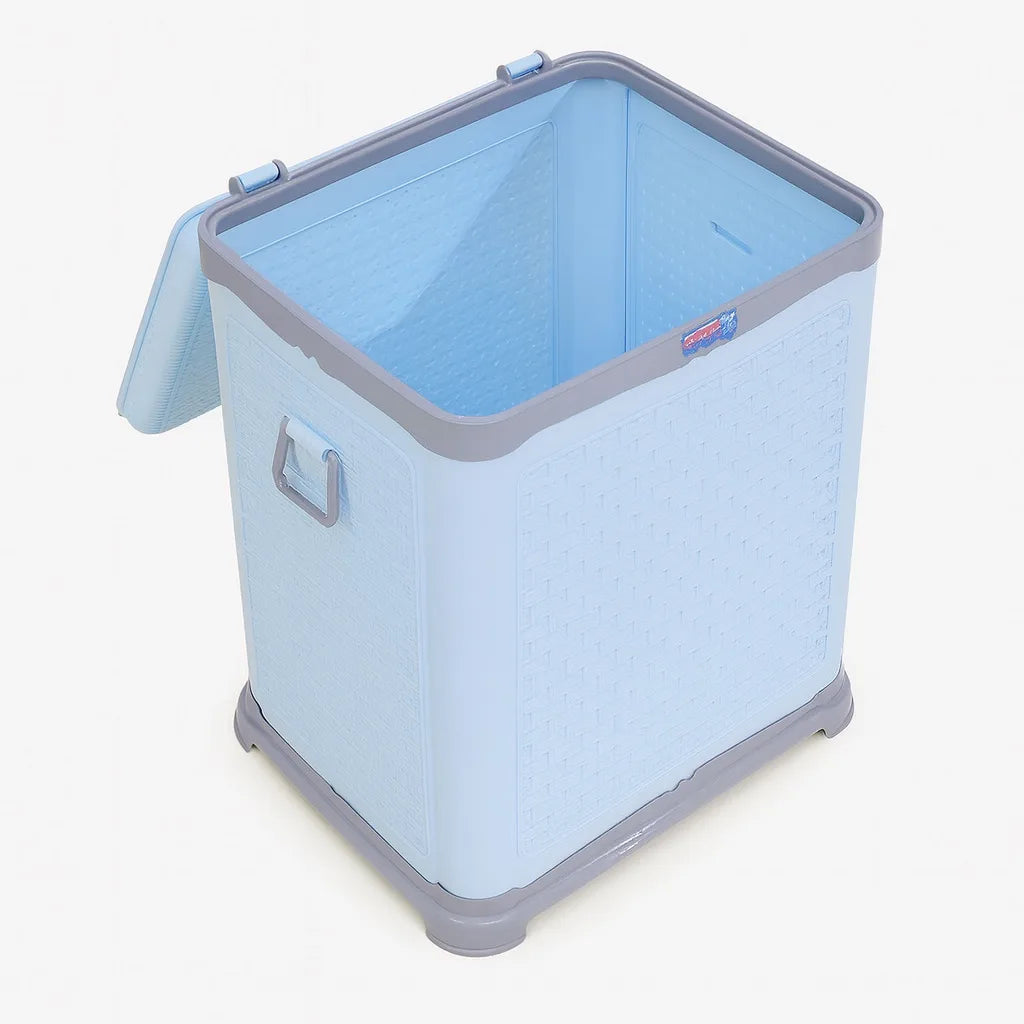 Premium Plastic Laundry Basket with Lid & Handle – Durable & Spacious
