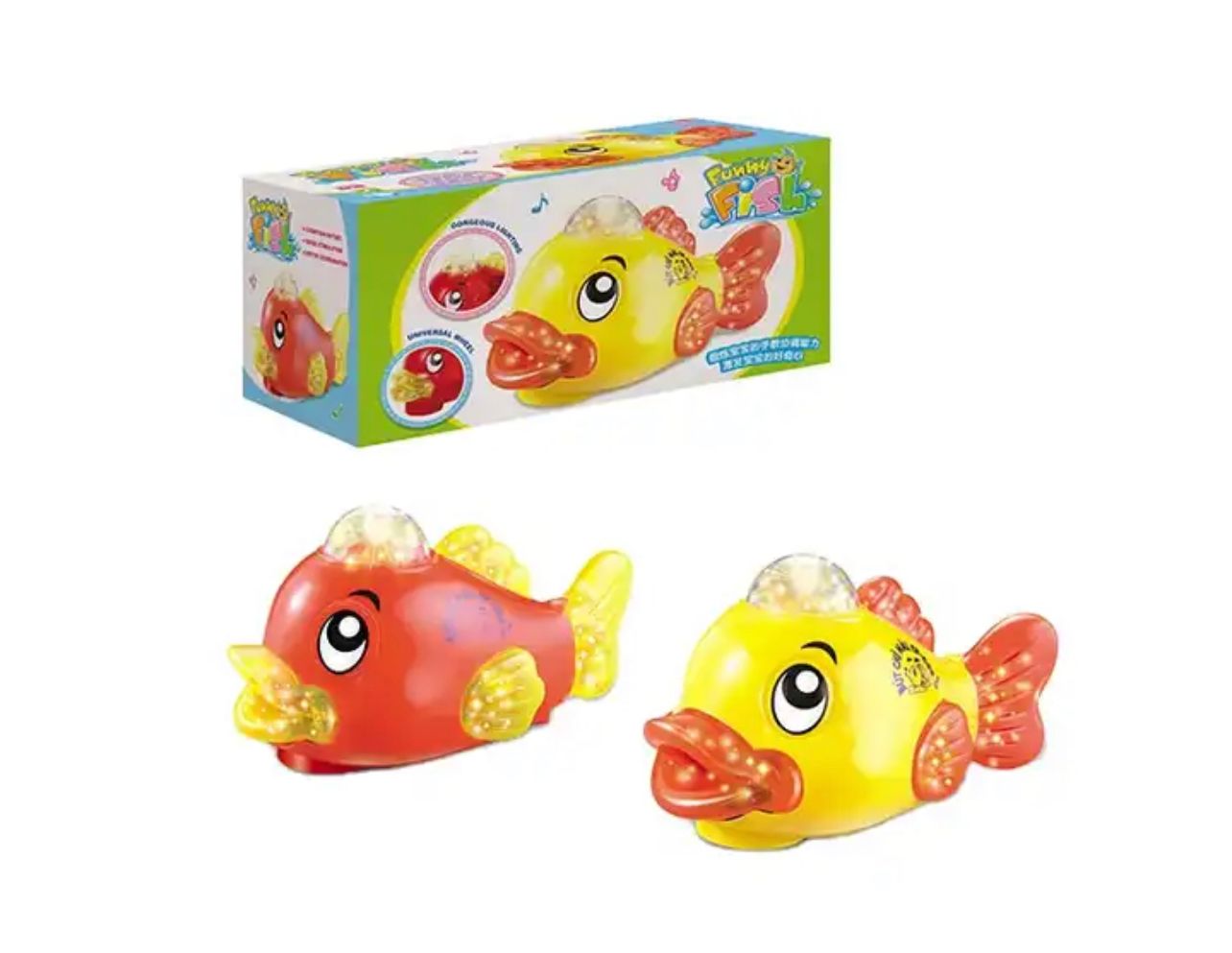 Funny Moving Fish With Lights And Music Toy For Kids