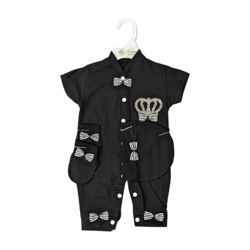 Stylish Turkey Romper Set With Cap & Mittens