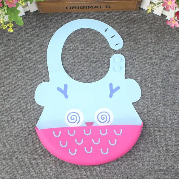 Silicone Baby Bib | Waterproof Bib | Adjustable Neck | Dishwasher Safe