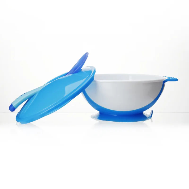 Mumlove Sweet Baby Suction Feeding Bowl with Child Fork & Spoon Sets - BPA Free