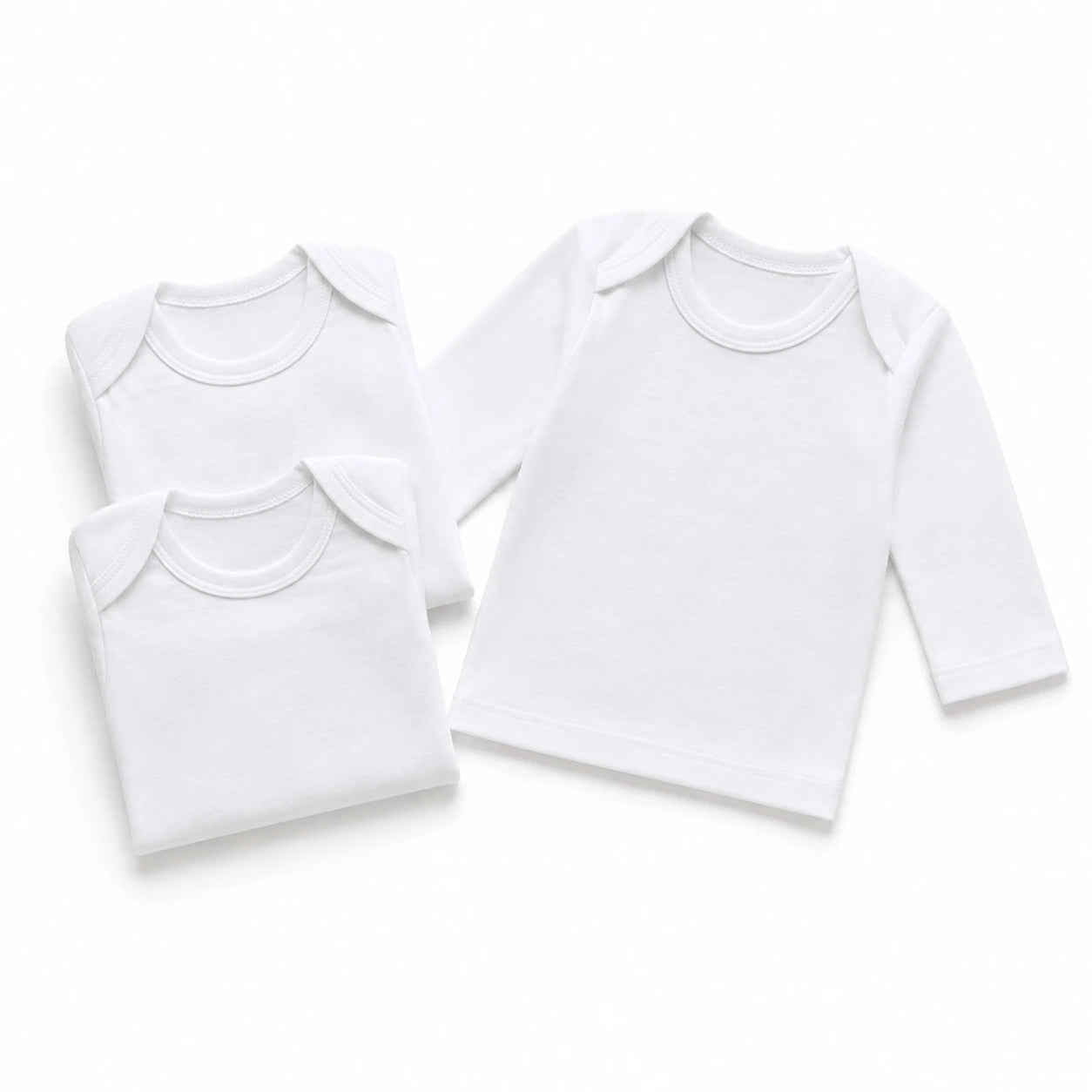 Pack of 3 Full-Sleeve Inner Vests – White Color